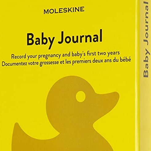Baby Journal 2-year-long Yellow Moleskin Notebook