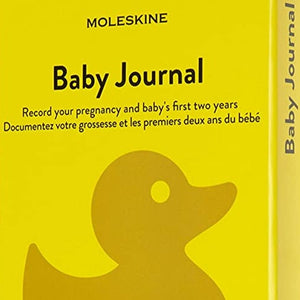 Baby Journal 2-year-long Yellow Moleskin Notebook