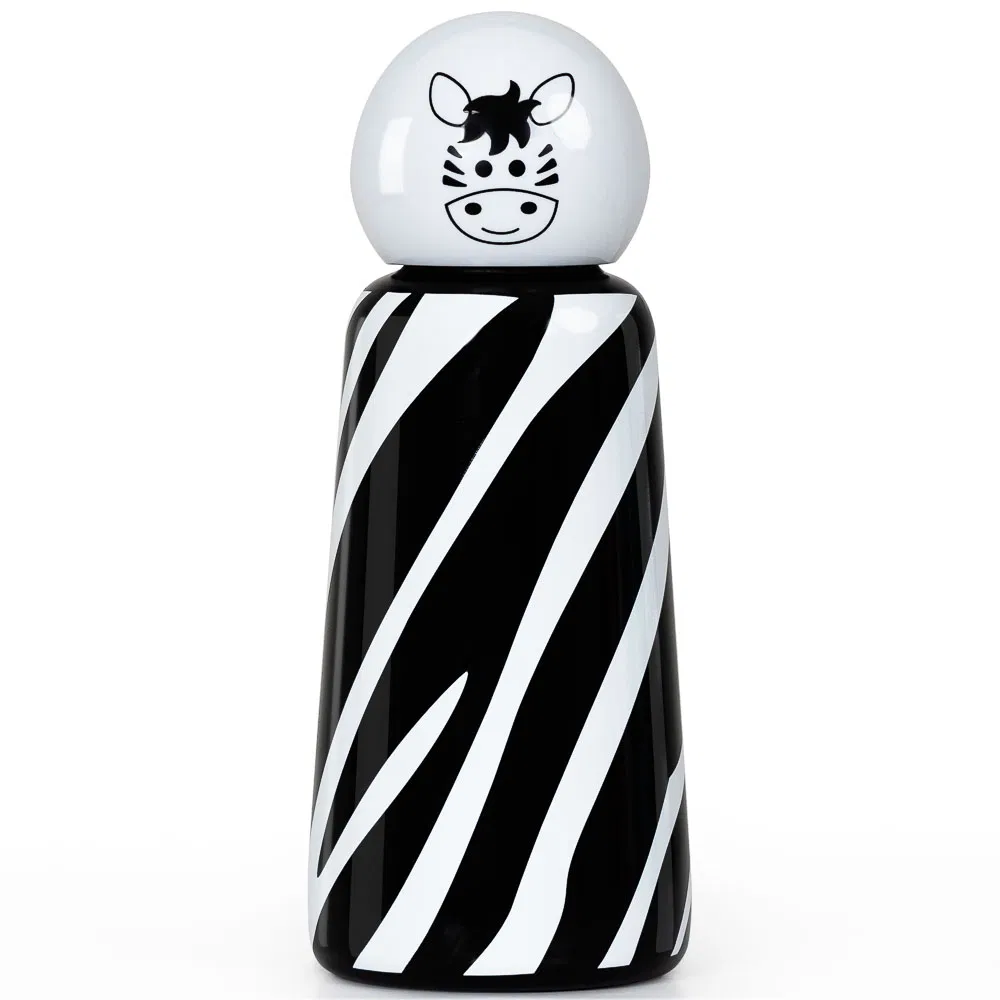 300ml Thermal Flask Zebra Black White Stainless Steel