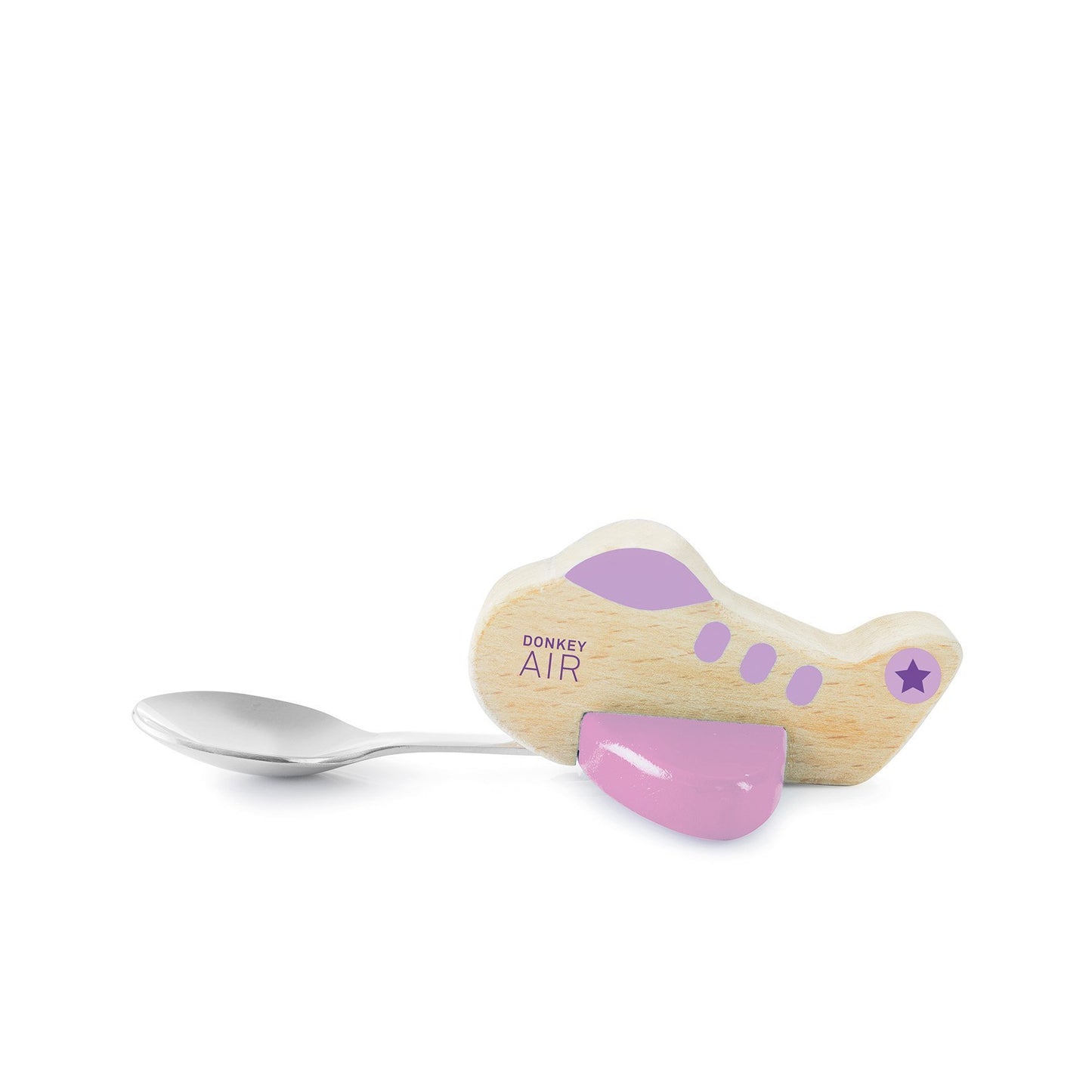 Kids Spoon Airplane Purple Donkey