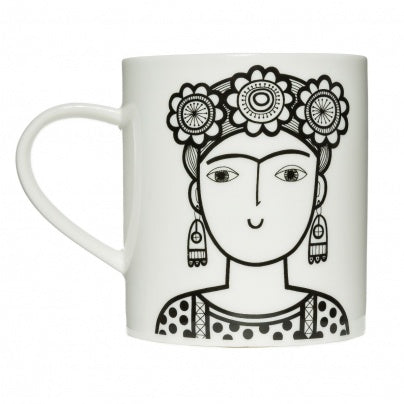 Mug Frida Kahlo Jane Foster Keith Brymer Jones Black & White