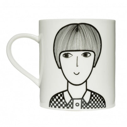 Mug Mary Quant Jane Foster Keith Brymer Jones Black & White
