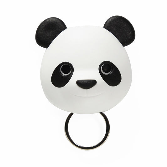 Keys holder wall mounted Panda in white