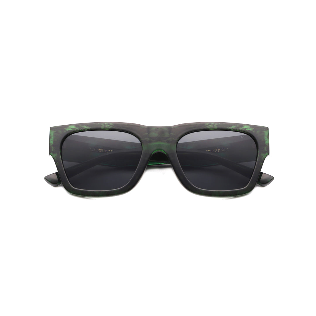 Sunglasses Unisex Chunky Green Marble Square Frame A. Kjaerbede | Agnes