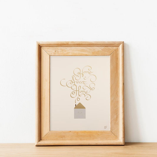Home Sweet Home screenprint poster artwork by Blanca Gomez