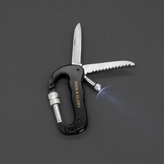 4-in-1 Carabiner tool 'Always Ready' Black