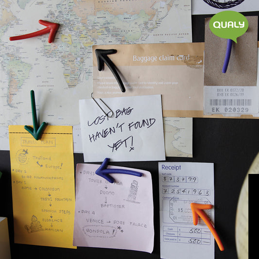 Arrow magnets set of 6 in multicolour