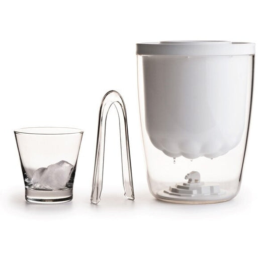 Ice Bucket Polar Bear in White