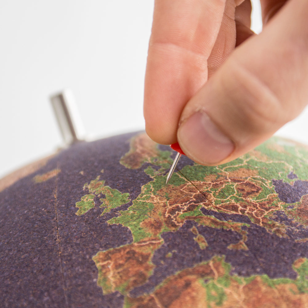 Coloured Cork Globe - Large