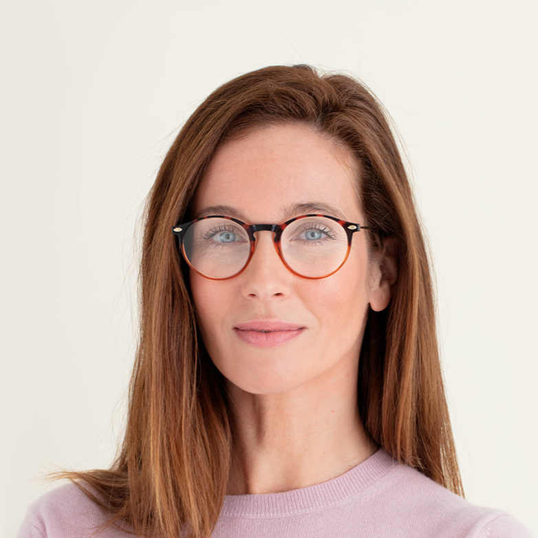 Blue Light Glasses +2.5 Bronze Tortoise Cruz with Case Nooz