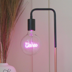 Dance Filament Pink Lamp Exposed Bulb Steepletone LED