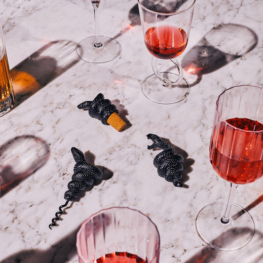 Corkscrew Mamba Snake in Black