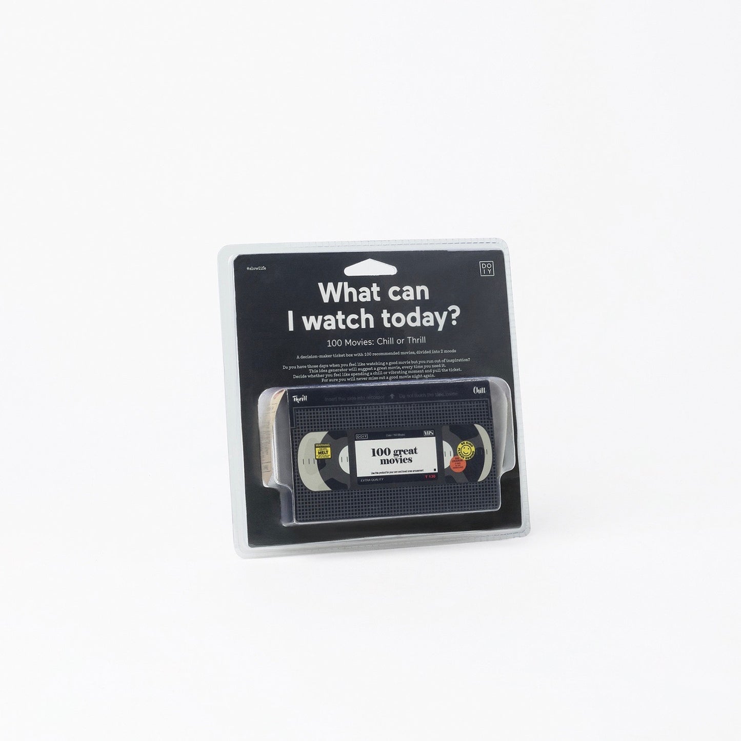 Idea generator 'what can I watch today' movie inspiration in black