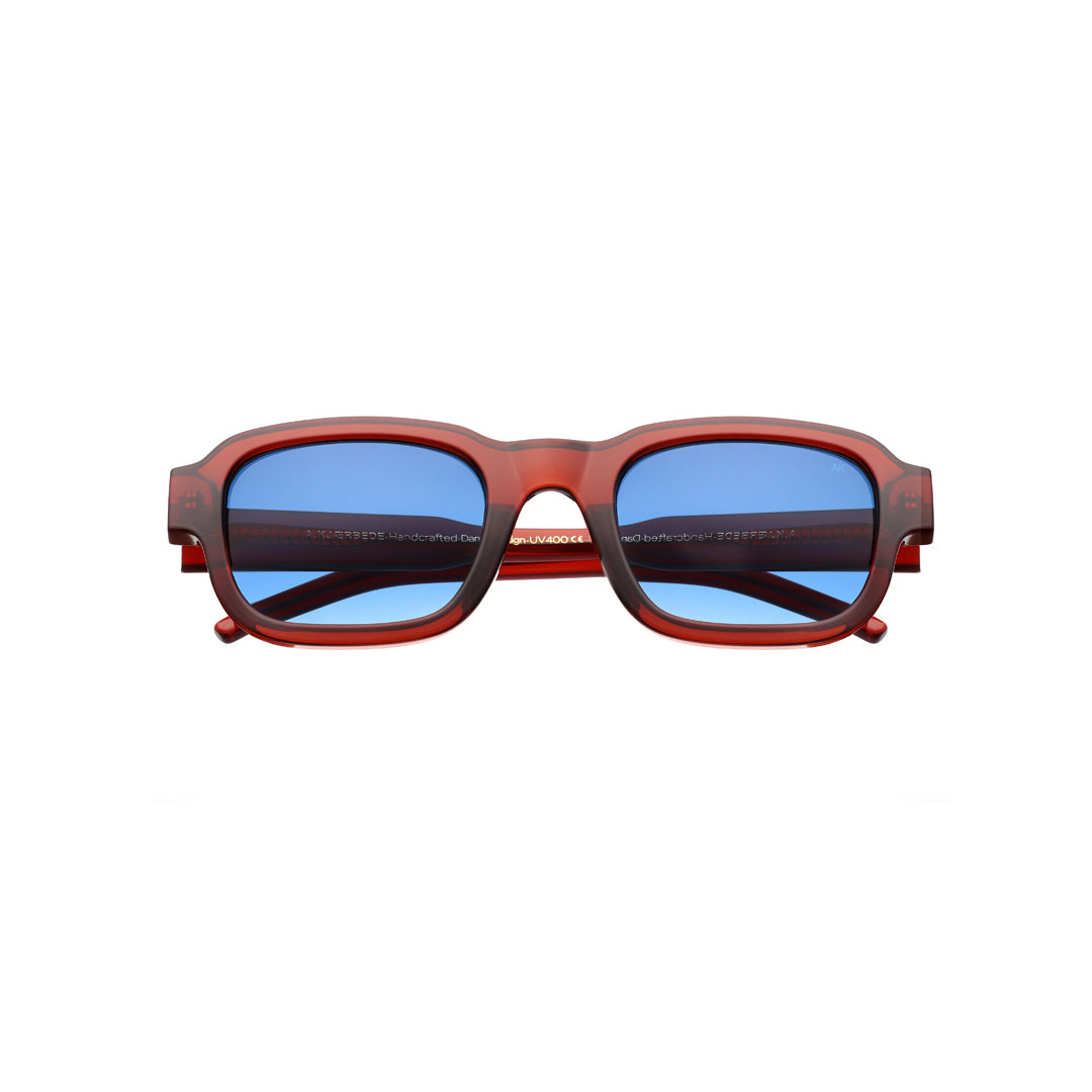 Sunglasses Unisex Retro Brown Round Lenses A. Kjaerbede | Fame