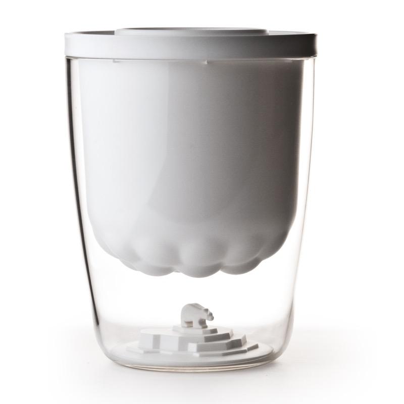 Ice Bucket Polar Bear in White