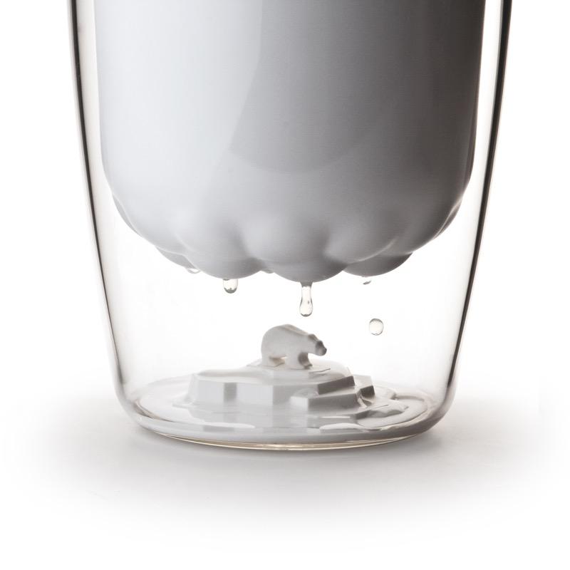 Ice Bucket Polar Bear in White