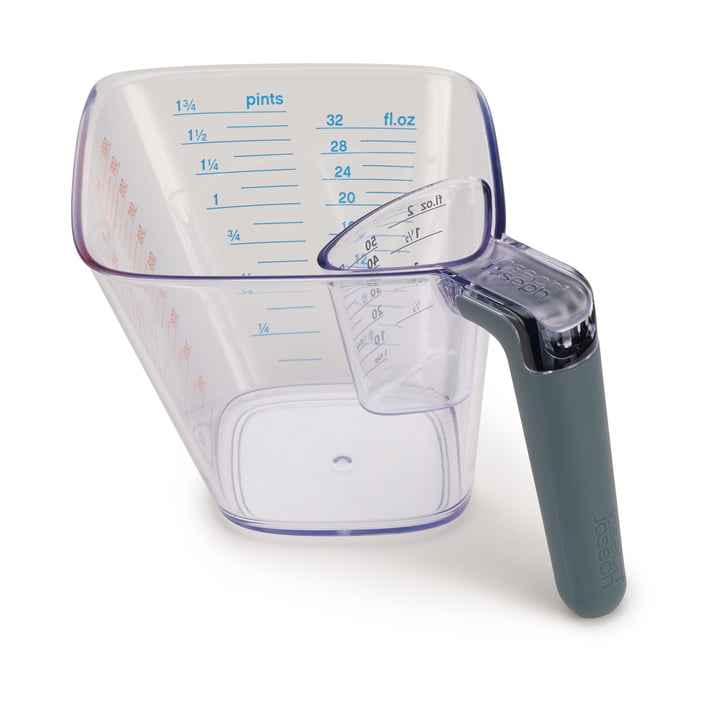 Measuring Cup Jug Set 1 Litre and 50 ml Align in Transparent and Grey
