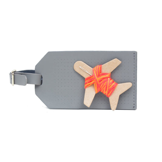 Stitch Luggage tag grey