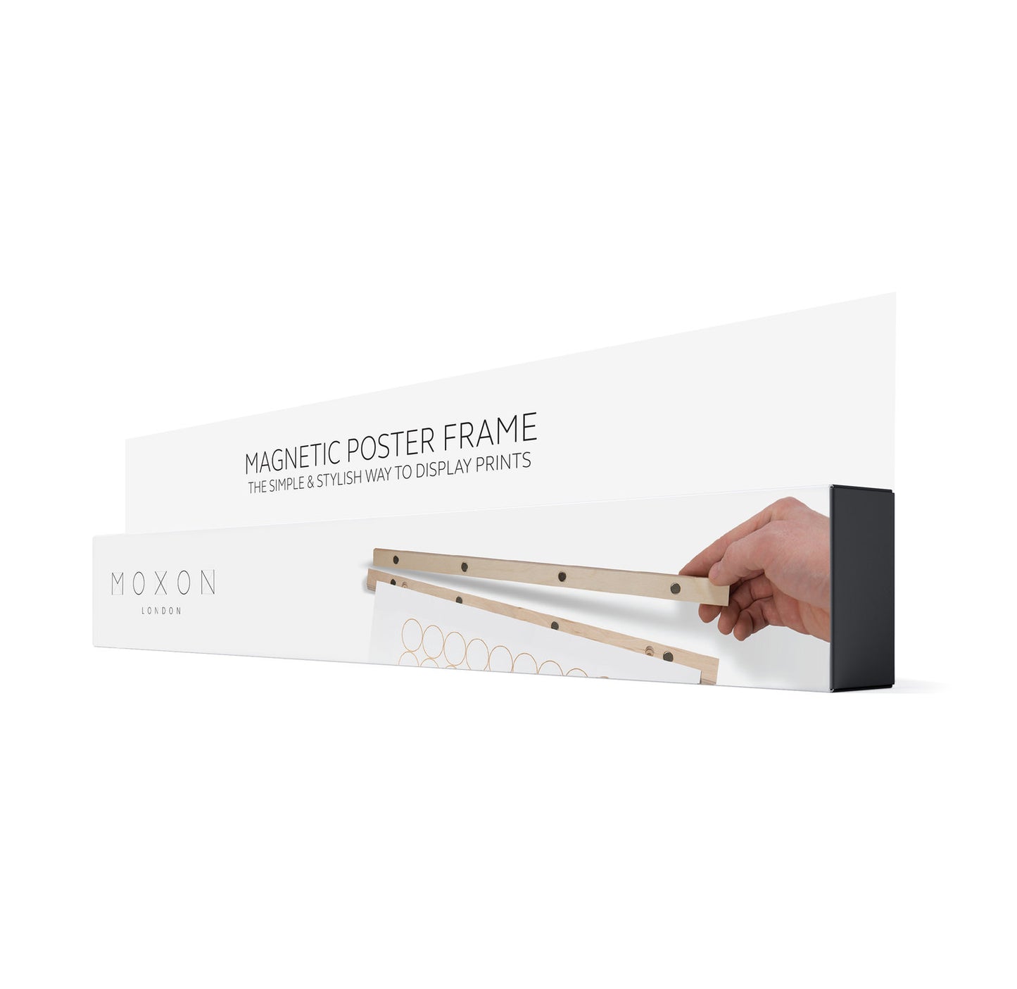 Magnetic Poster Frame Large A1 in Black