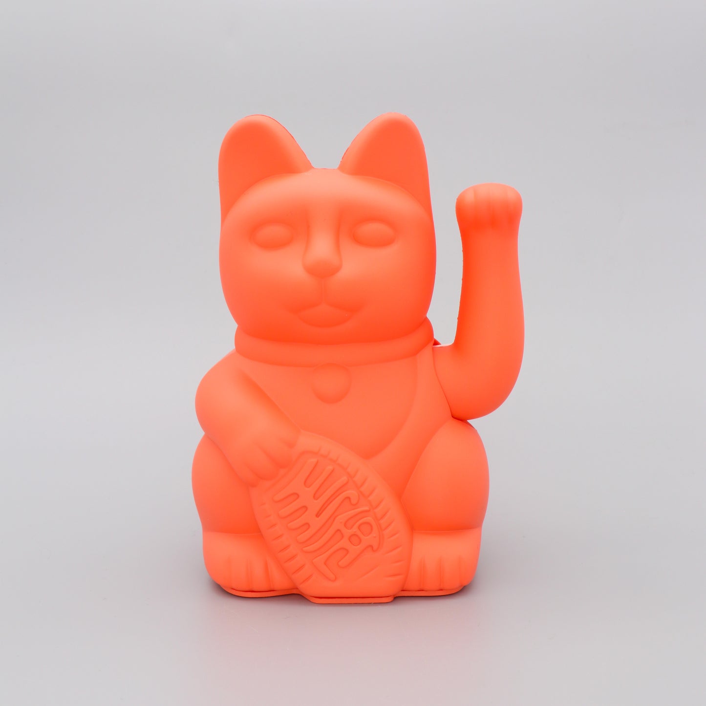 Lucky Cat Waving Arm 'Maneki-Neko' Good Fortune Neon Pink