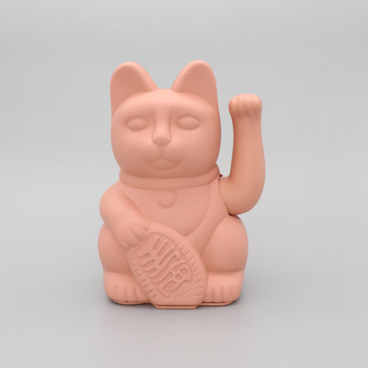 Lucky Cat Waving Arm 'Maneki-Neko' Good Fortune Pink