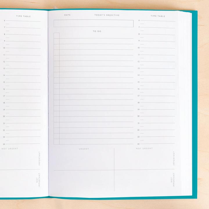Sea Teal Daily Planner