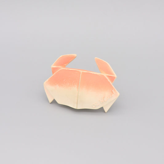 Baby Teether Bath Toy Rubber Crab 'H2Origami' Light Pink