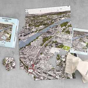 500 Piece Jigsaw Puzzle 'Around and about London' Mindfulness - Print Club London & Luckies