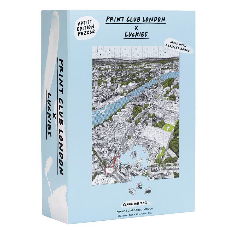 500 Piece Jigsaw Puzzle 'Around and about London' Mindfulness - Print Club London & Luckies