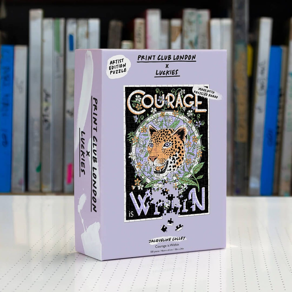 500 Piece Jigsaw Puzzle 'Courage Within' Mindfulness - Print Club London & Luckies