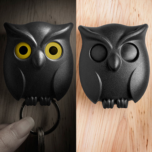 Key Holder Night Owl in Black