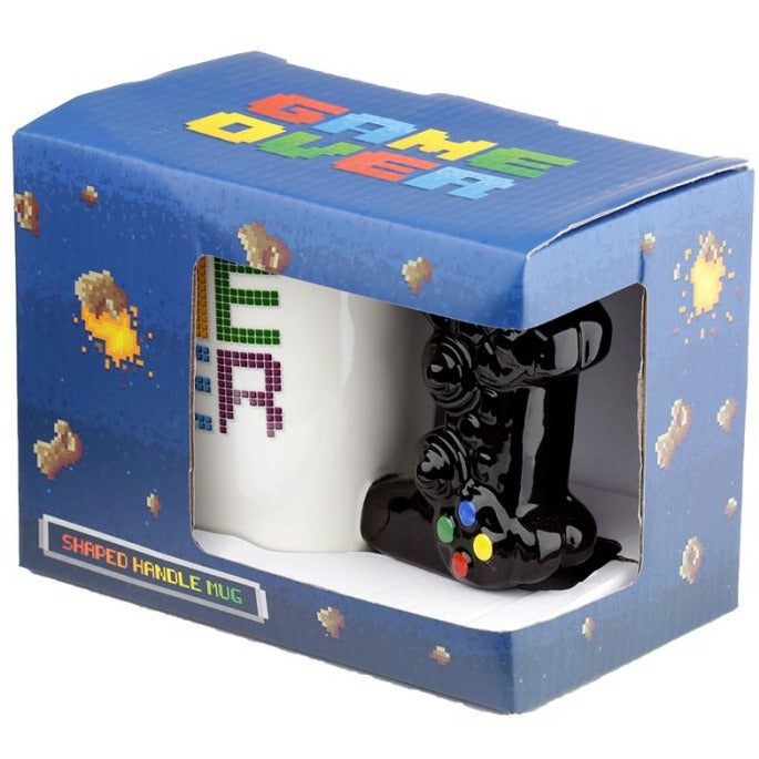 Game Controller Mug 'Game Over' Black White Multi-Coloured