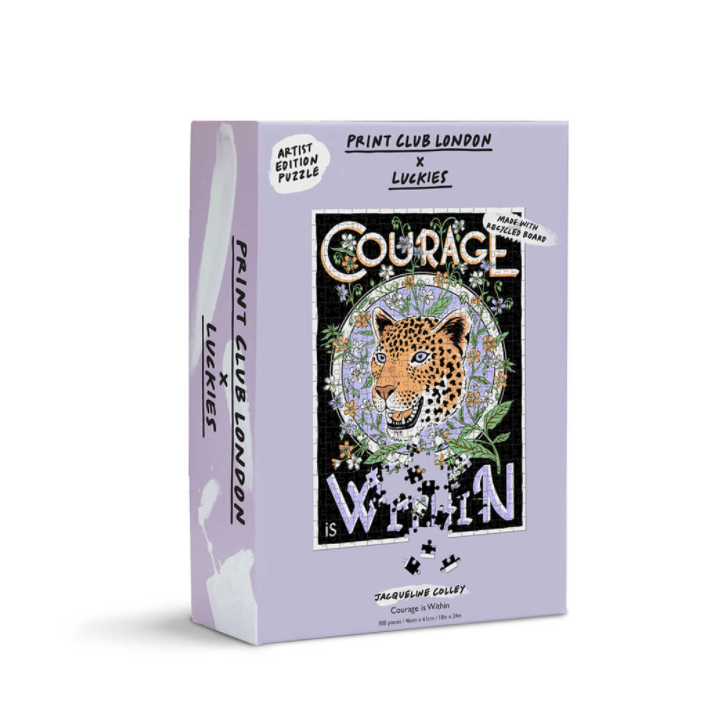 500 Piece Jigsaw Puzzle 'Courage Within' Mindfulness - Print Club London & Luckies