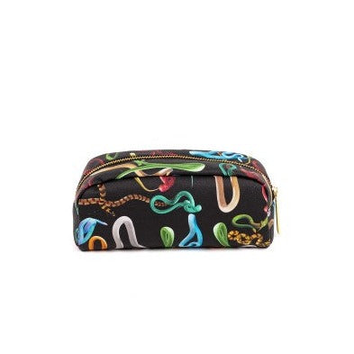 Toiletpaper Snakes Clutch Case Make-Up Bag Seletti