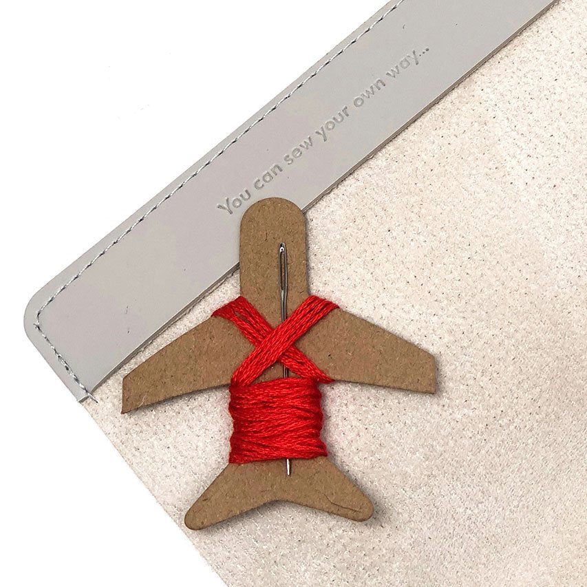 Passport Cover Stitch Your Own Faux Leather Light Grey