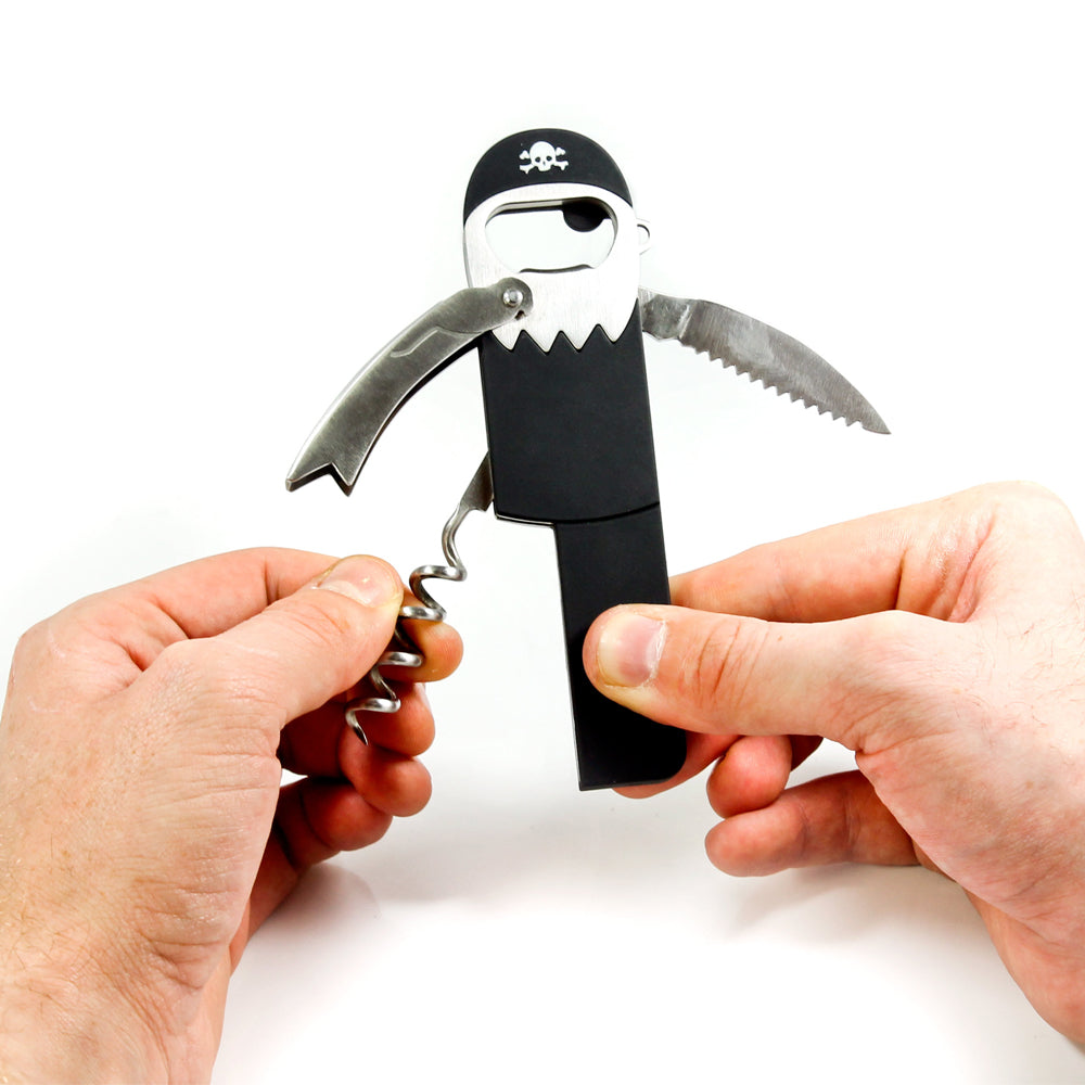Pirate Corkscrew & Bottle Opener