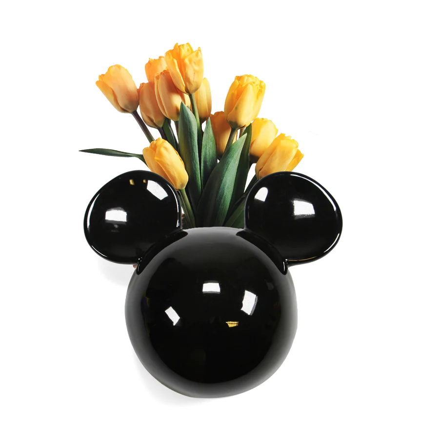 Mickey Mouse Wall Vase Disney Black