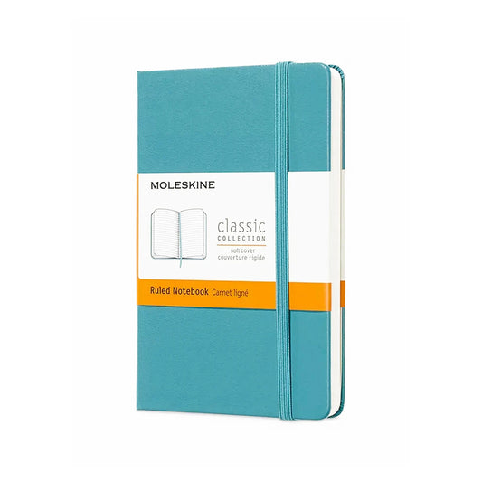 Moleskine Large A5 Blue Ruled Notebook Softback