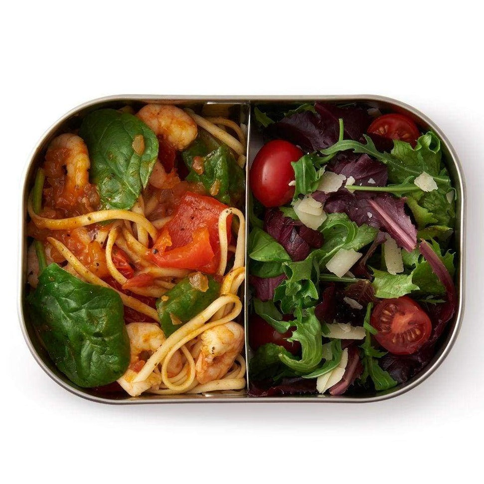 Lunch Box Stainless Steel Food Container Set in Olive Green Large with Fork