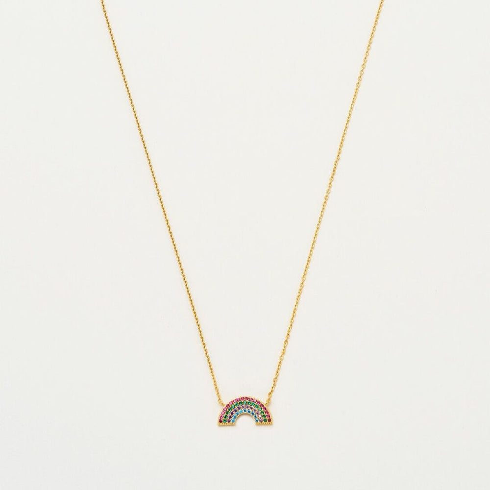 Necklace Rainbow in Gold and Multicolour