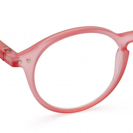 Reading Glasses +1 Round Desert Rose Pink Style D IZIPIZI