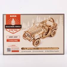3D Puzzle DIY Mechanical Model 1:18 Army Field Car