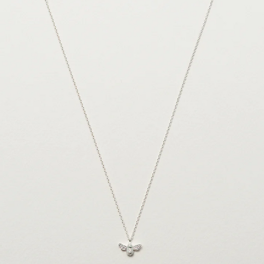 Bee Charm Necklace Silver Plated Estella Bartlett