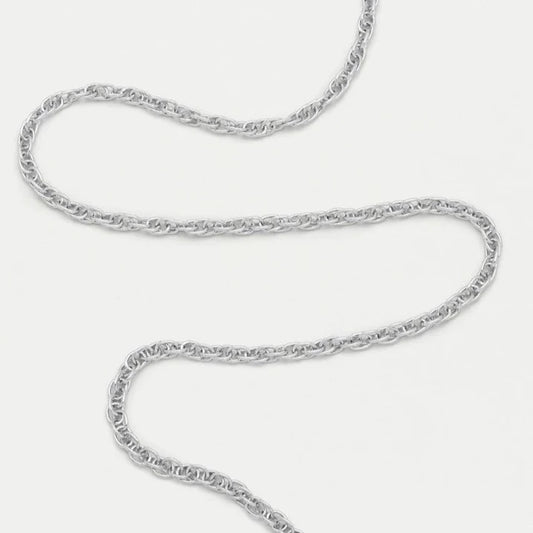 Silver Plated Twisted Rope Necklace Estella Bartlett
