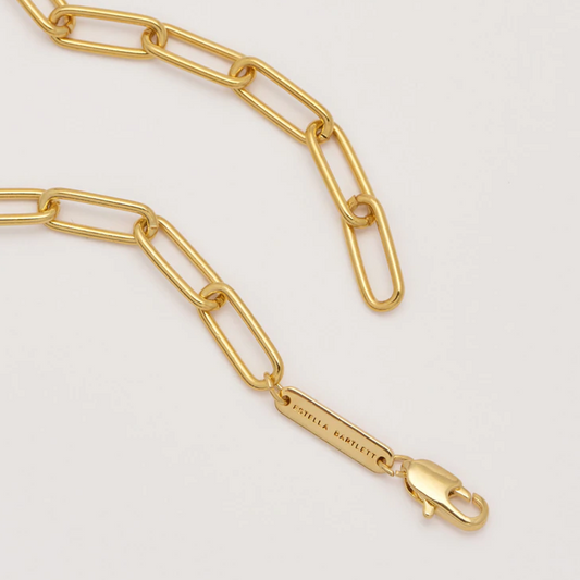 Paperclip Chain Gold Plated Necklace Estella Bartlett