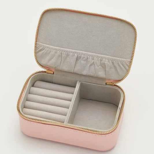 Mini Jewellery Box Travel Blush Pink