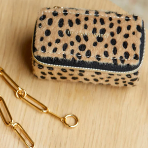 Cheetah Tiny Jewellery Box Treasure Chest Transportable