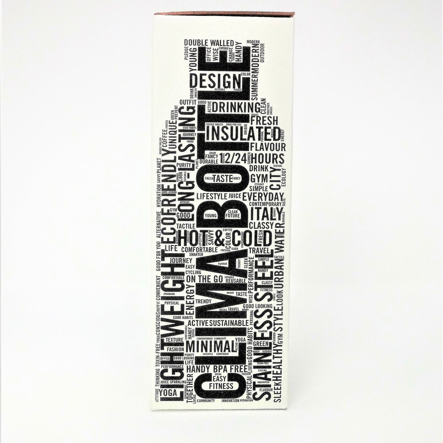 Water Bottle Insulated 500ml Brown Sequoia Wood Finish