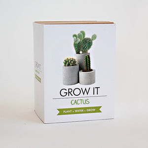 Cactus Grow Your Own Kit with Seeds Grow It