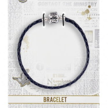 Bracelet Harry Potter Black Leather Charm Small
